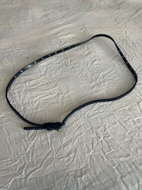 H&M Black Skinny Studded Leather Belt S